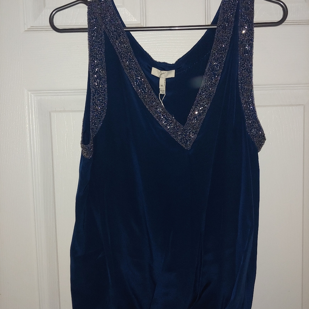 Joie Adsila beaded vneck top